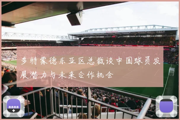 多特蒙德东亚区总裁谈中国球员发展潜力与未来合作机会